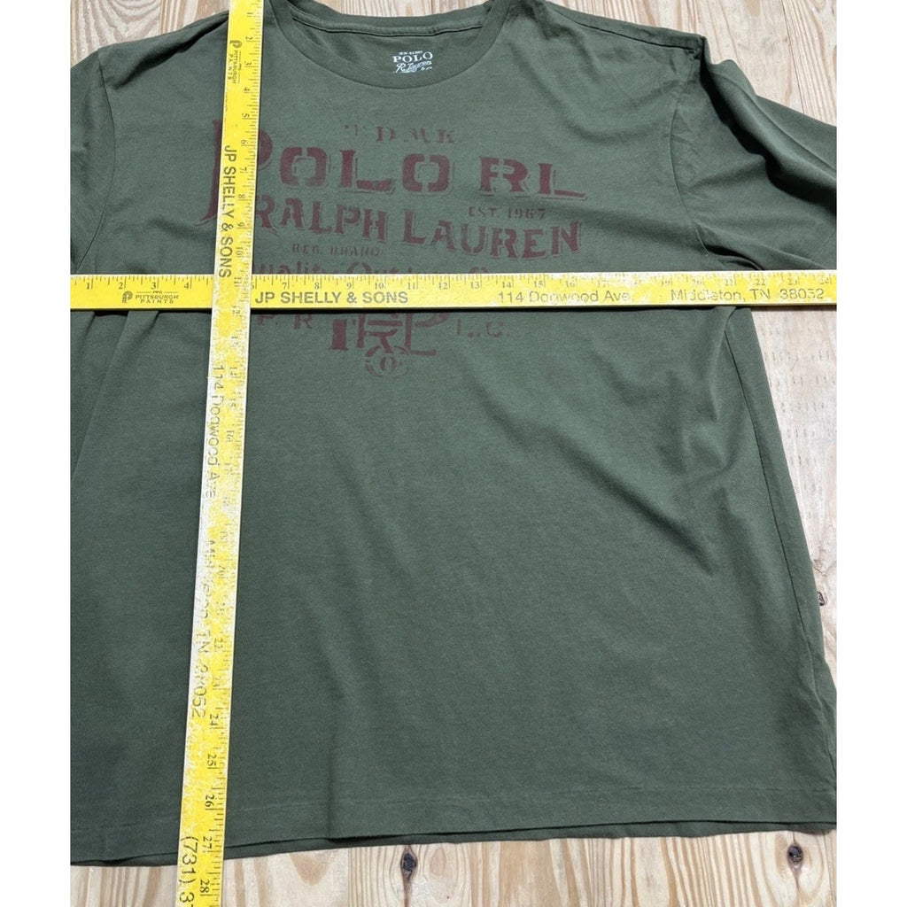 Polo Ralph Lauren Quality Outdoor Goods T-Shirt M Y2K Green