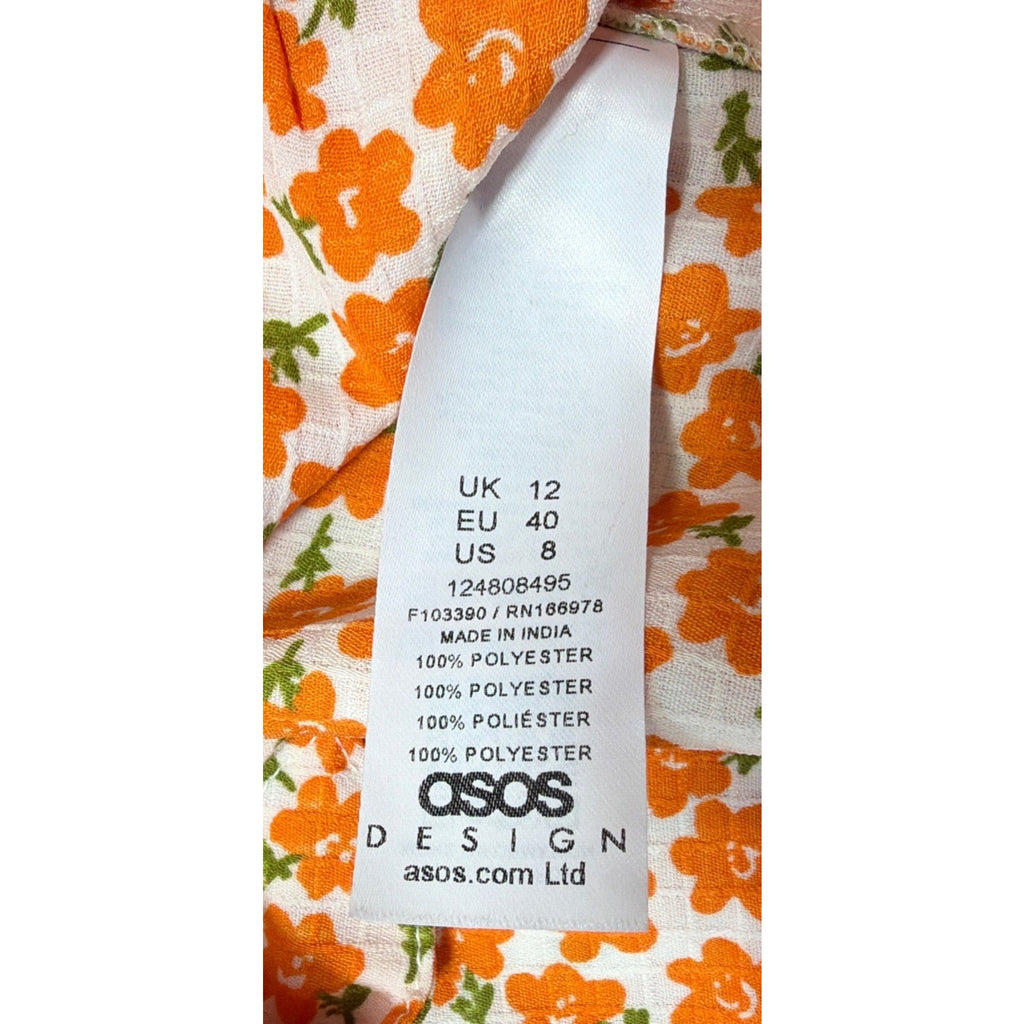 ASOS Cropped Floral Print Tank Size 8 NWT