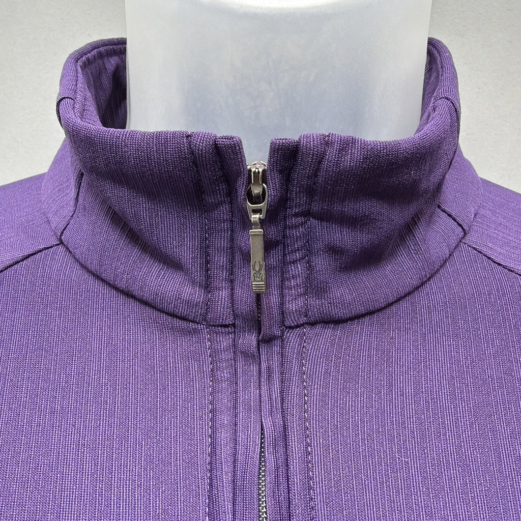 SPYDER Size 8 Womens Purple 1/2 Zip Freestyle Athletic Pullover
