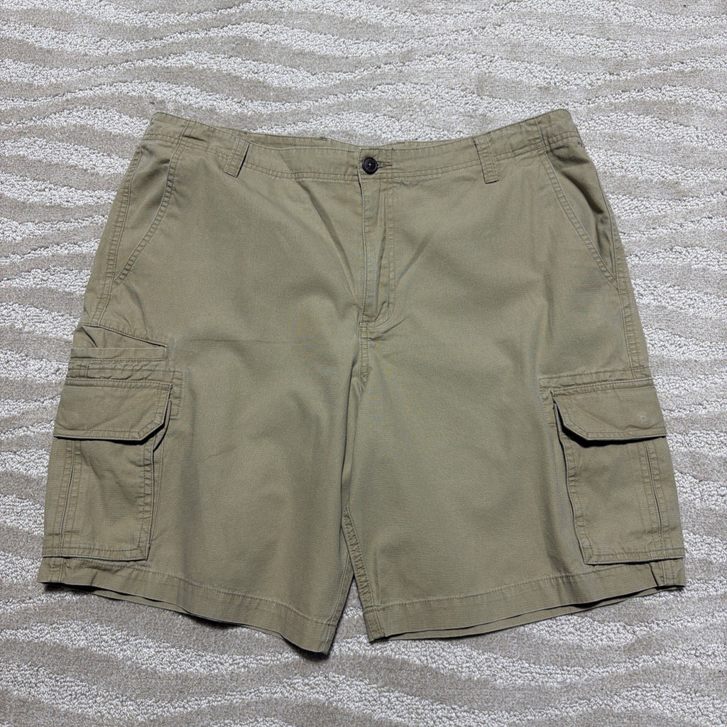 Magellan Cargo Shorts Mens 38 Ripstop Cotton Fabric Outdoors Hiking Brown Casual
