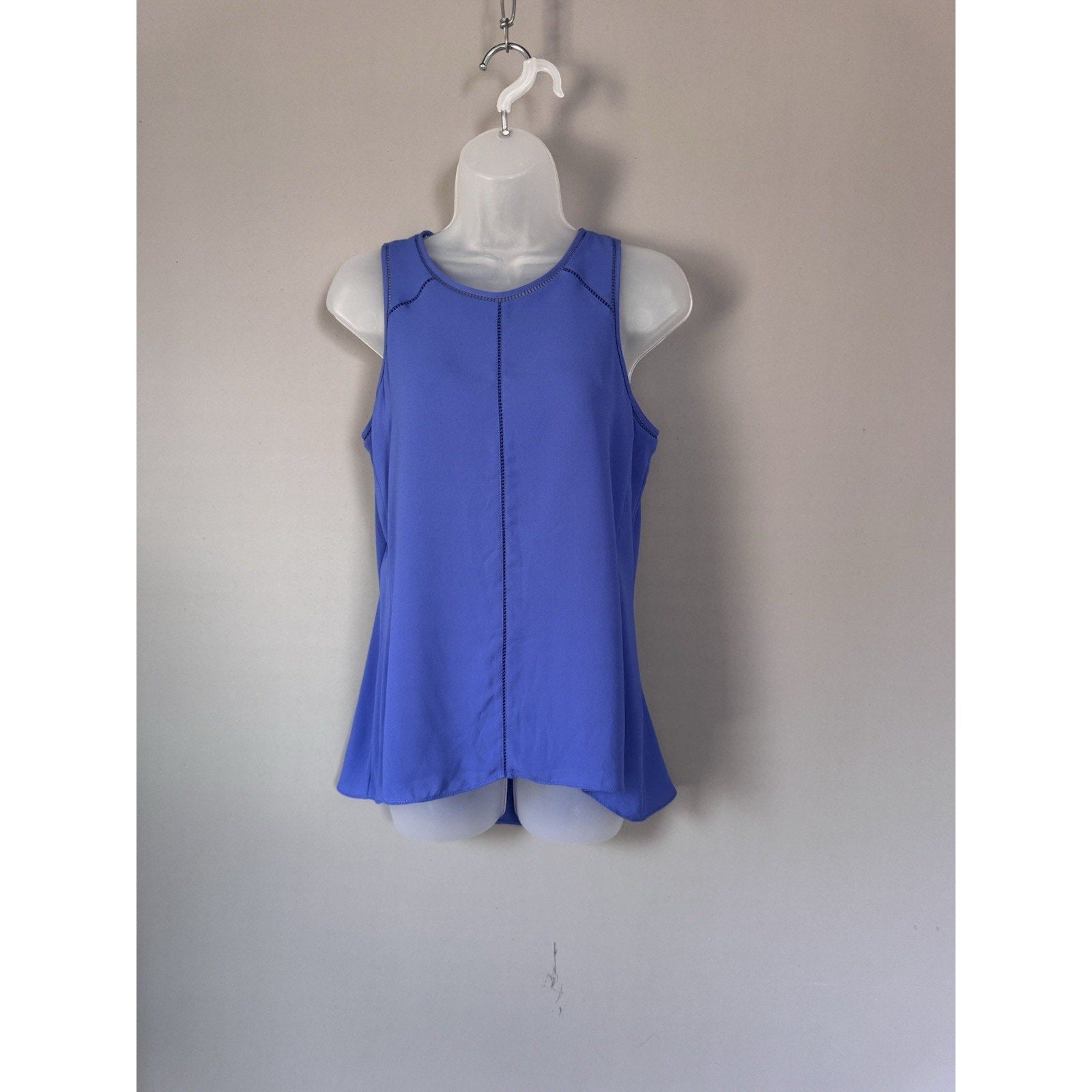 WHBM White House Black Market XS Ultra Marine Sleeveless Blouse NWT $78