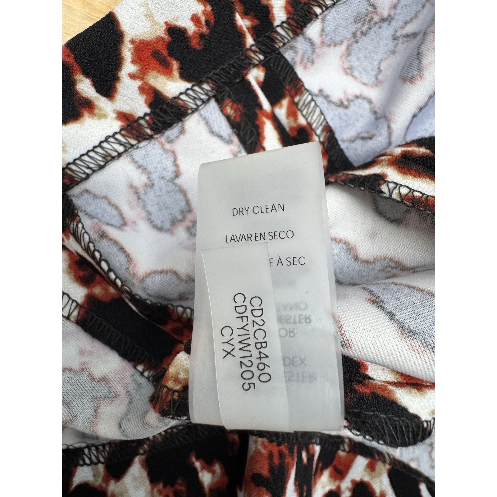 Calvin Klein Sleeveless Crew Neck Animal Print Scuba Sheath Dress Size 8