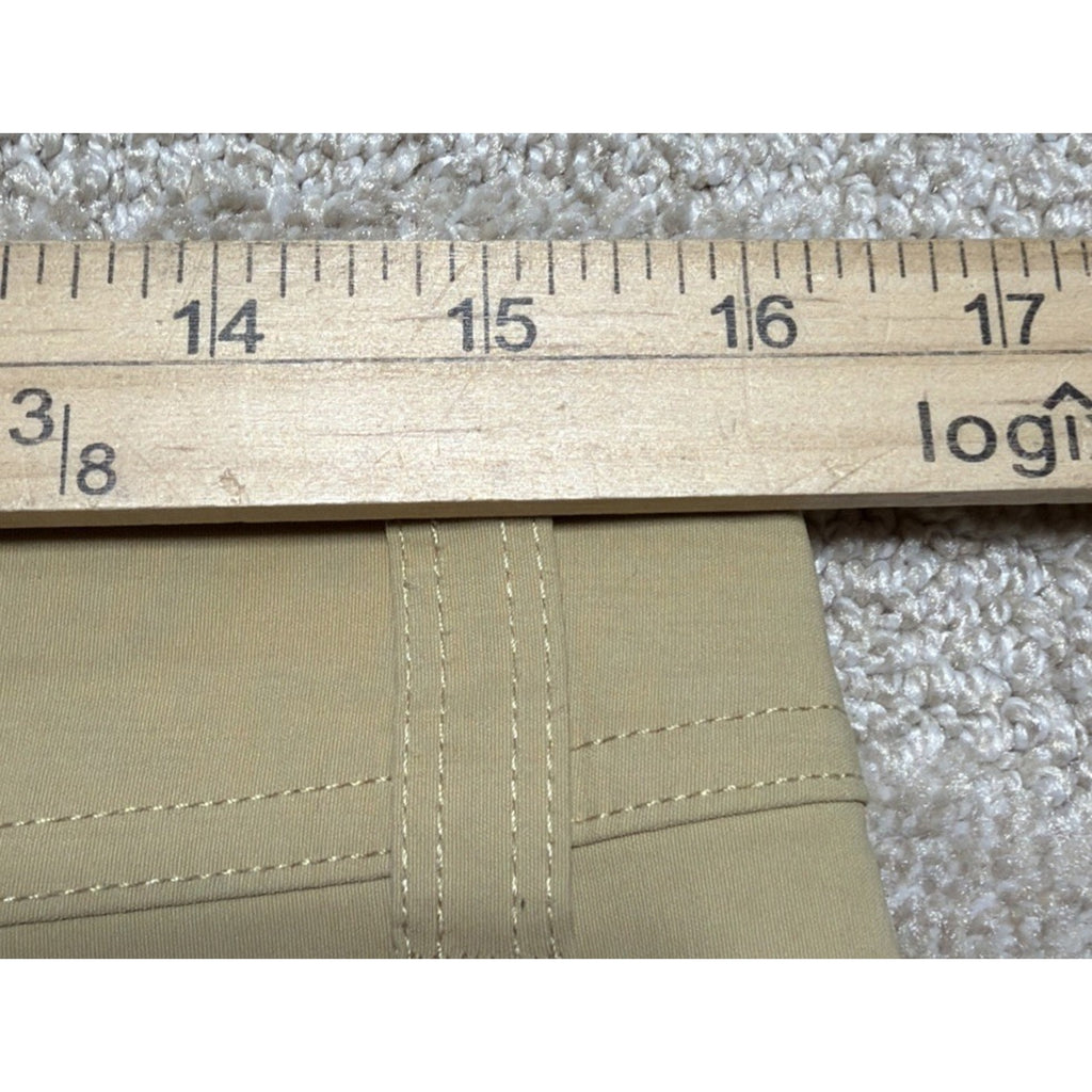 Eddie Bauer Women's Hiking Utility Cargo Pocket Shorts Khaki Stretch Sz 8 NWOT