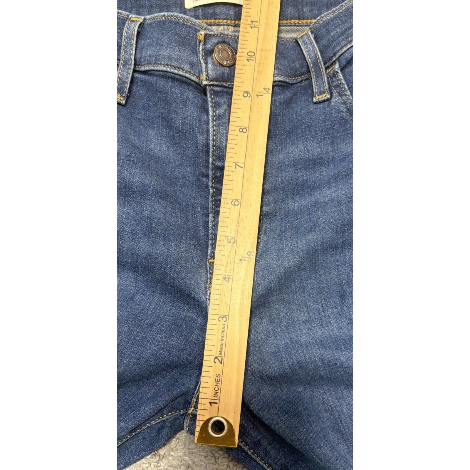 Levis 720 High Rise Super Skinny Jeans Womens 29 Blue Denim Medium Wash Stretch