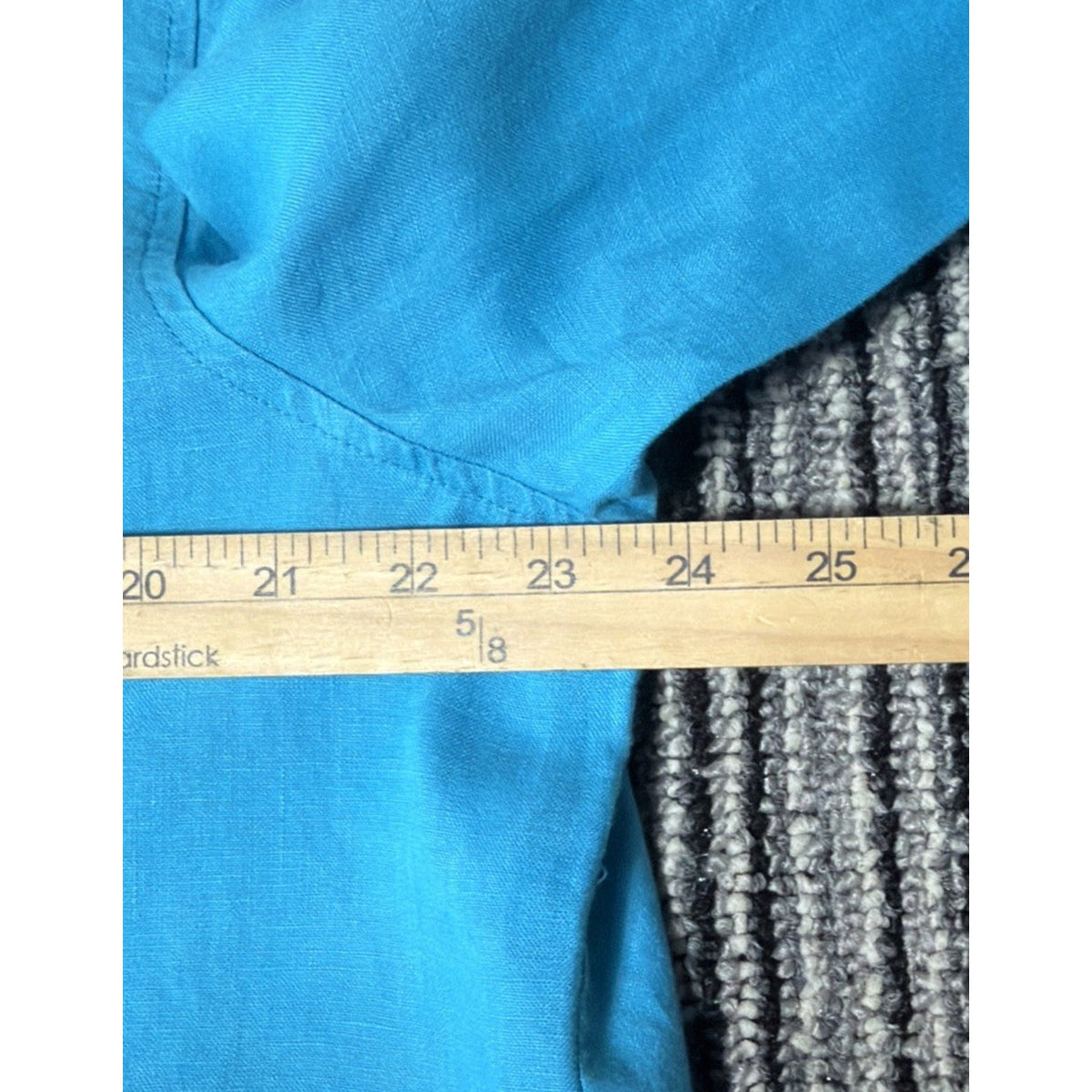 For Cynthia Beachwear Turquoise 100% Linen Tunic Women's Plus Size 2X Spot