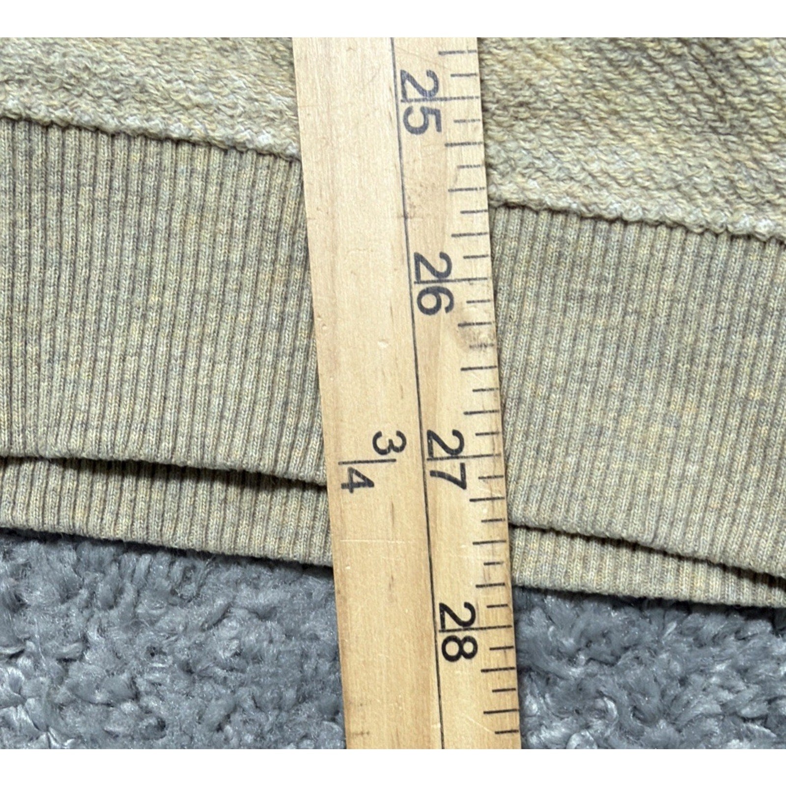 Mens’s Tan 1/4 Zip Sweatshirt Sz L Bob Timberlake Comfortable Preppy