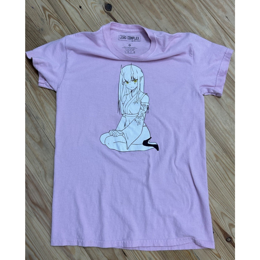 Lewd Complex - Love Yueri Pink T-Shirt - Small.