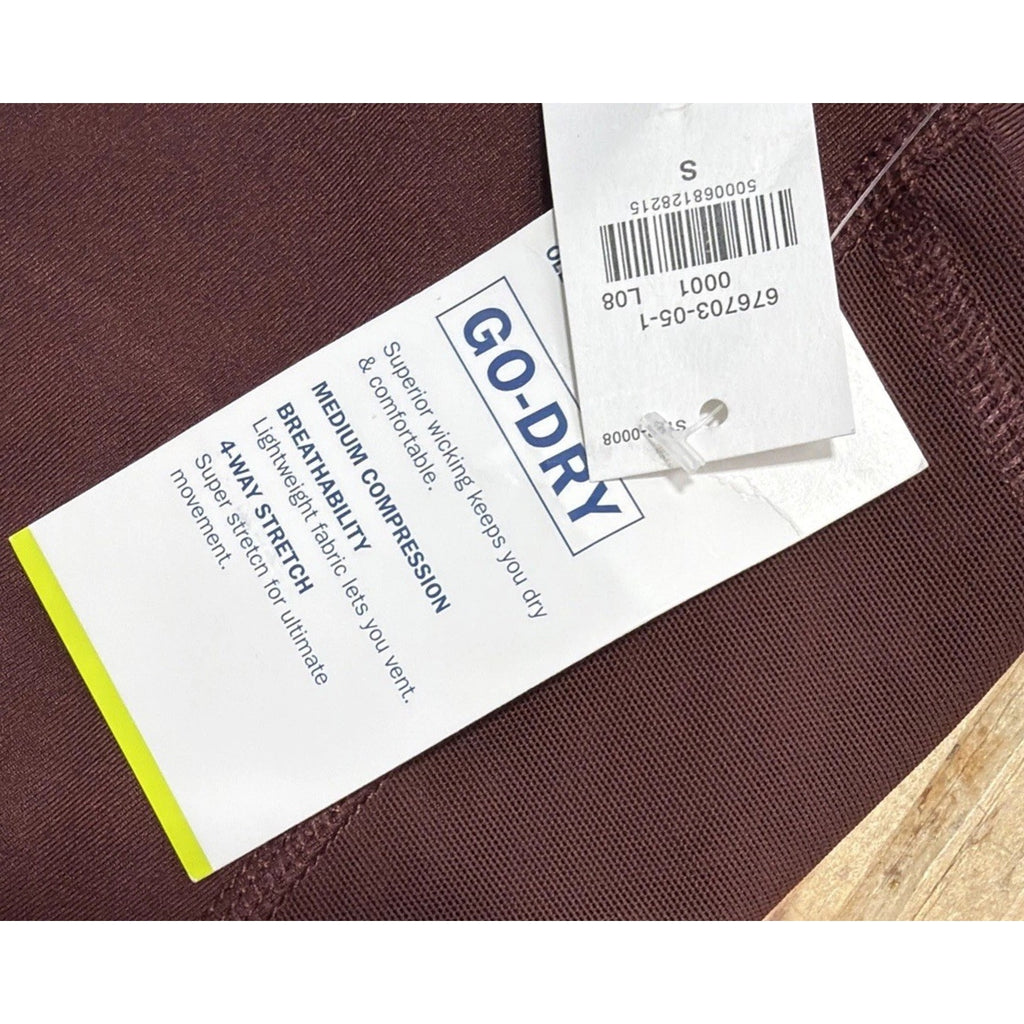 NWT old navy womens S maroon raisin power press bike shorts