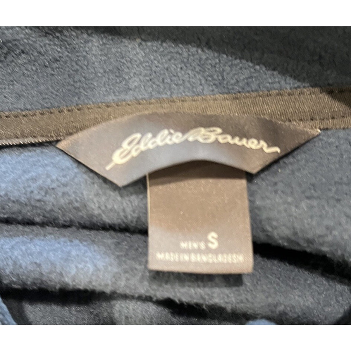 NWT Eddie Bauer Men's Quest Fleece Full Zip Pullover Blue Gray Small MSRP $70