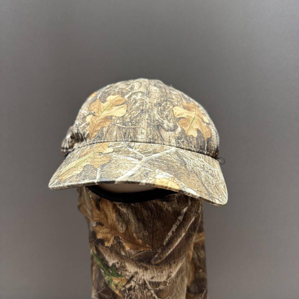 Realtree Edge Camo Hunting Hat with Integrated Face Mask and Neck Gaiter Brown