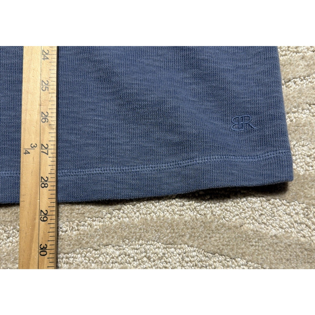 Banana Republic Double Knit Long Sleeve Crewneck Vintage Indigo Shirt Men’s XXL