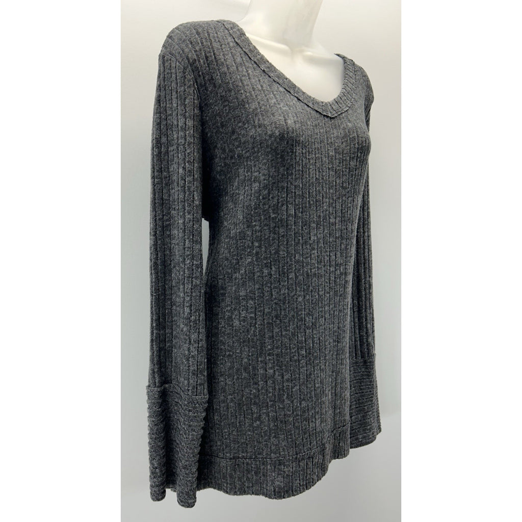 NWT WIHOLL GRAY SIZE 2XL SUPER SOFT STRETCH SWEATER LONG SLEEVE.
