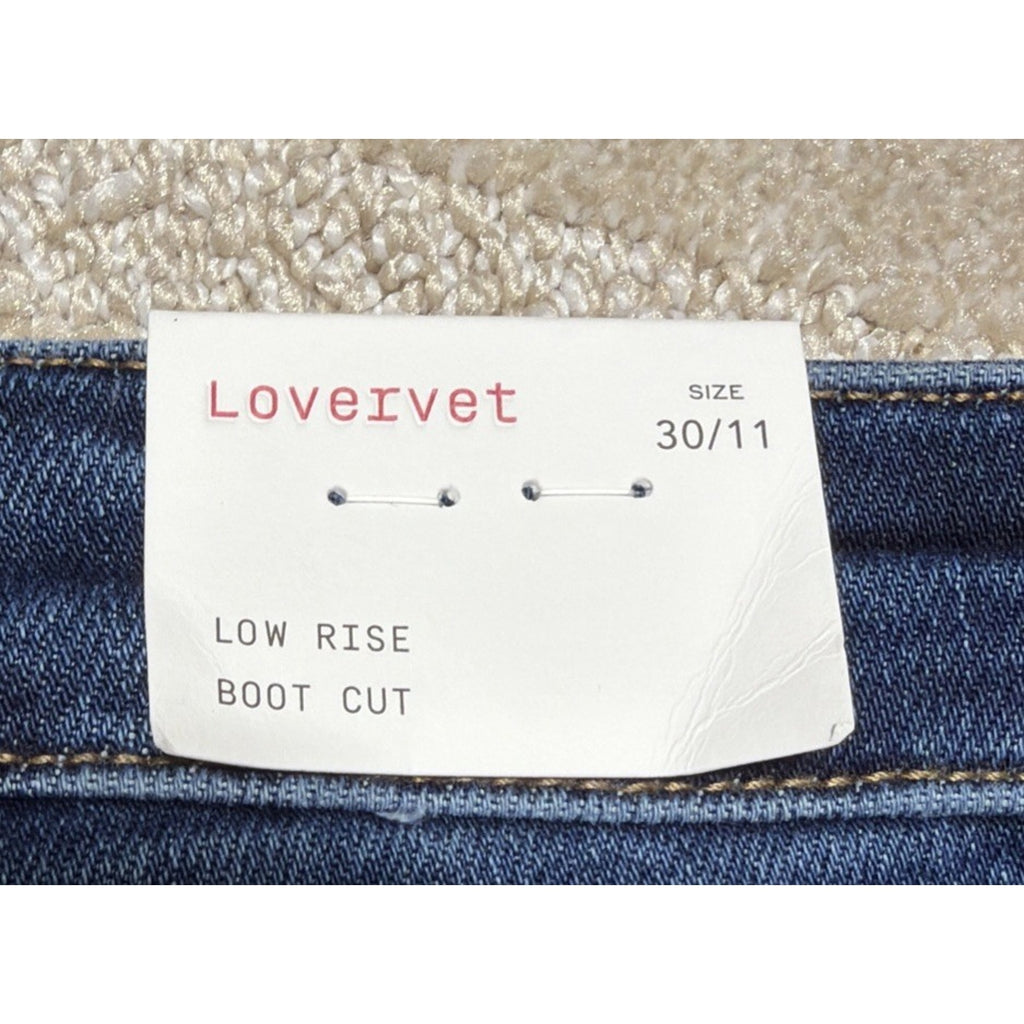 Lovervet By Vervet Jeans Women’s 30/11 Bootcut Distressed NWT Stretch