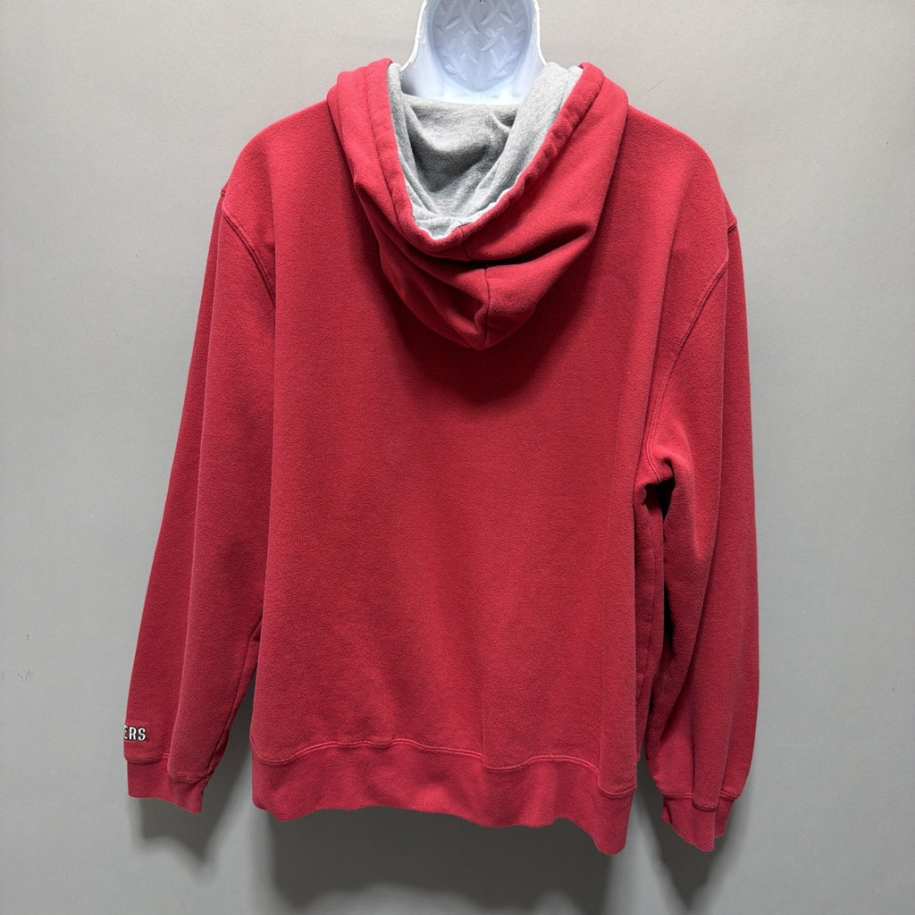 Indiana University Fleece Hoodie XXL Red Pullover Sweatshirt Stitched Top World