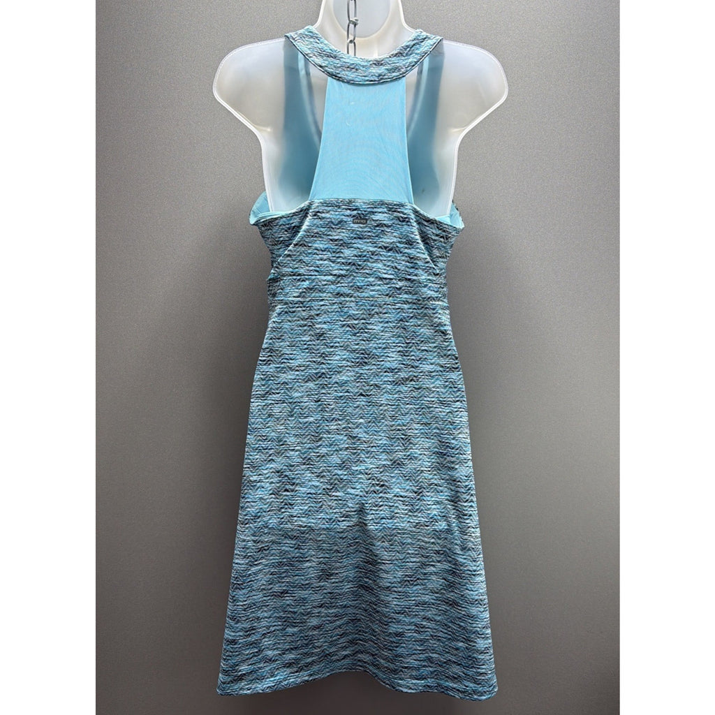 MPG Sport Racerback Active Dress Medium Blue Aqua Chevron Tennis Golf Excellent