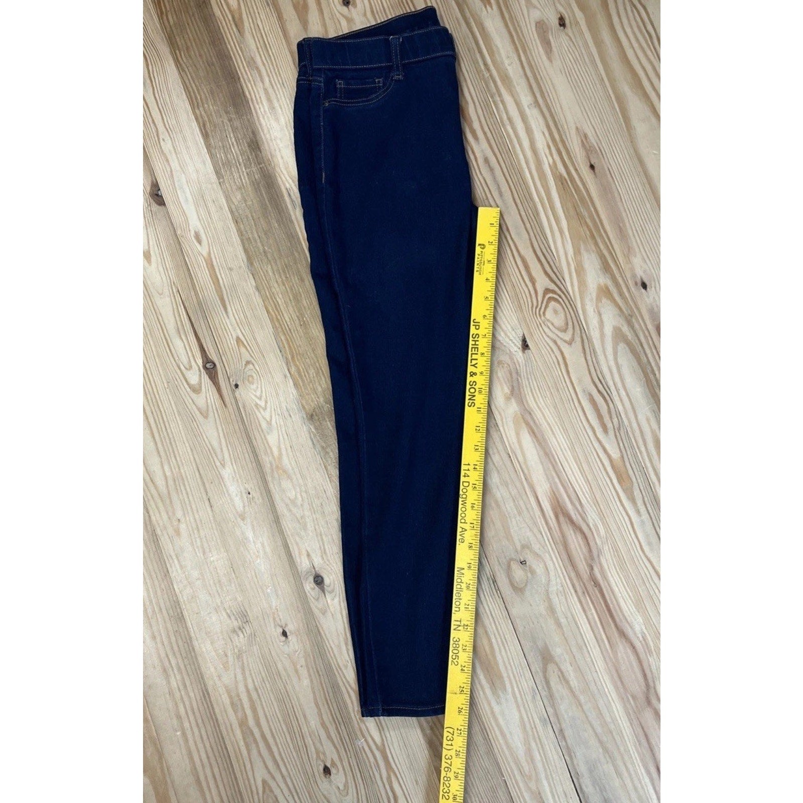 l.e.i. Jeggings Womens Size XL Dark Blue Stretchy Denim Pull On