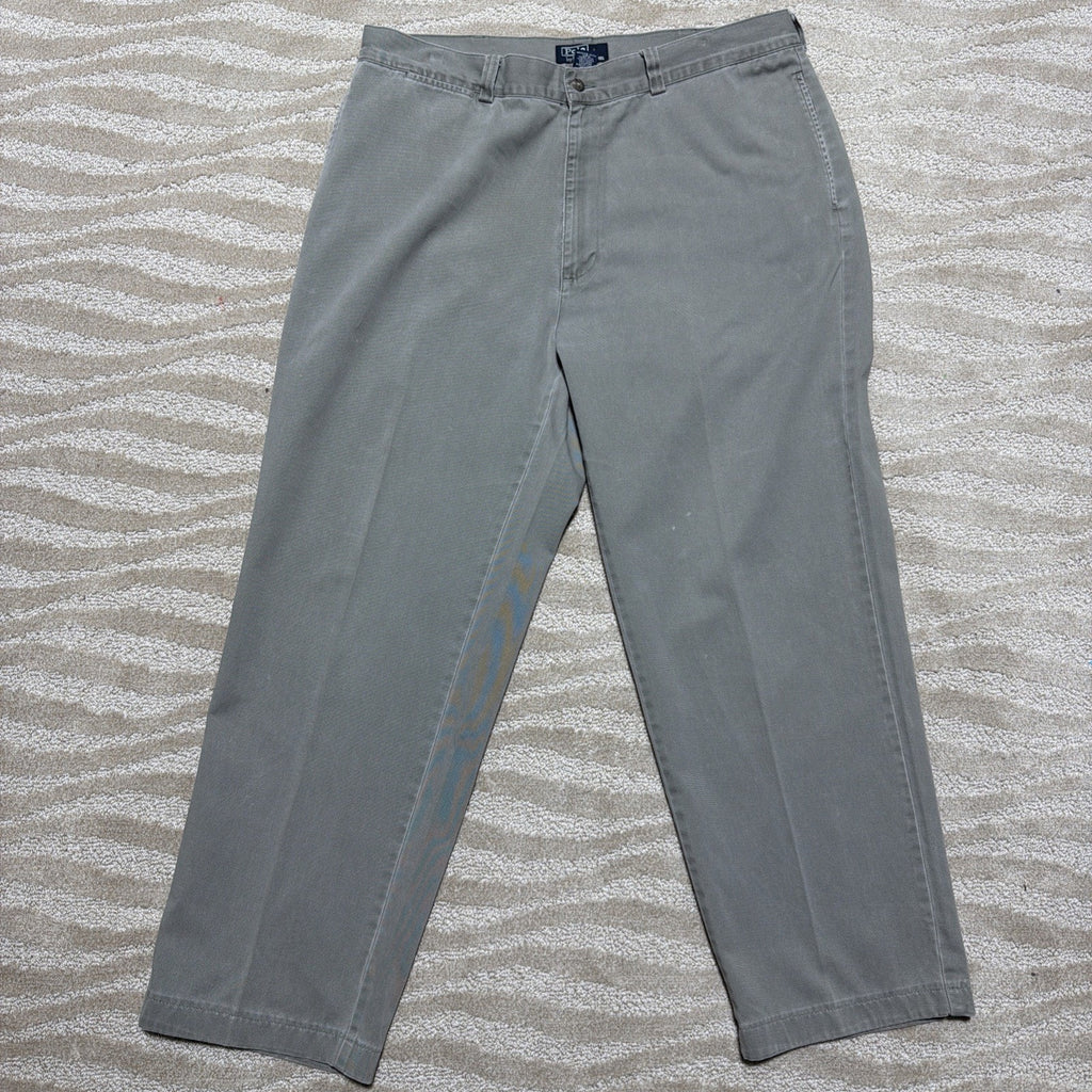 Vintage Polo Ralph Lauren Chino Pants Mens 38x29 Straight Cotton Green