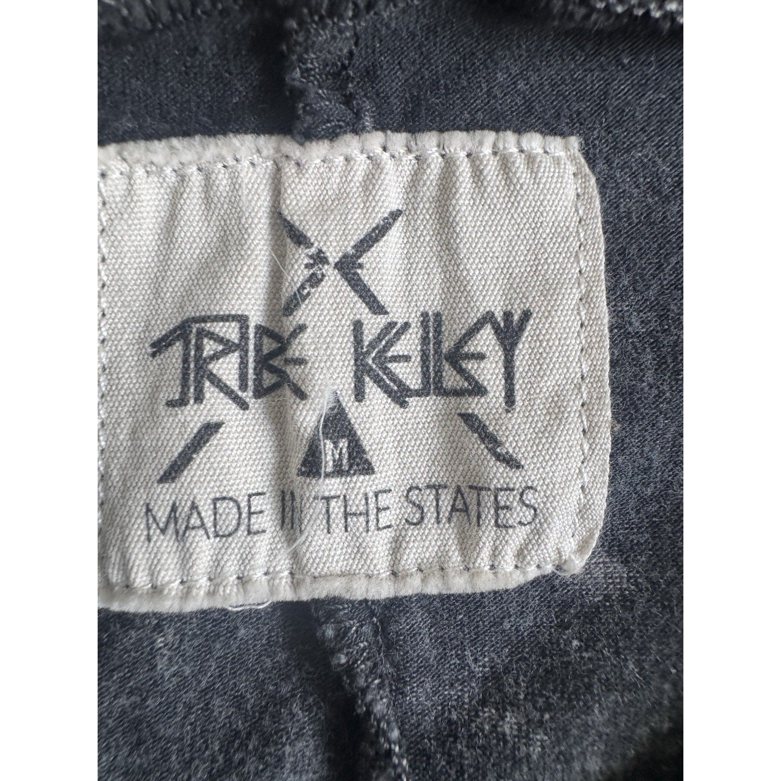 Tribe Kelley Gray Acid Wash Maxi Skirt Medium Made USA Boho Festival Brittney