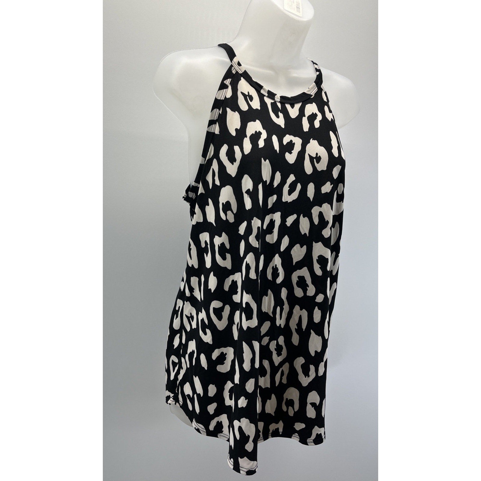 Bombom Top Womens Medium Cheetah Print Polyester Blend Sleeveless USA Made