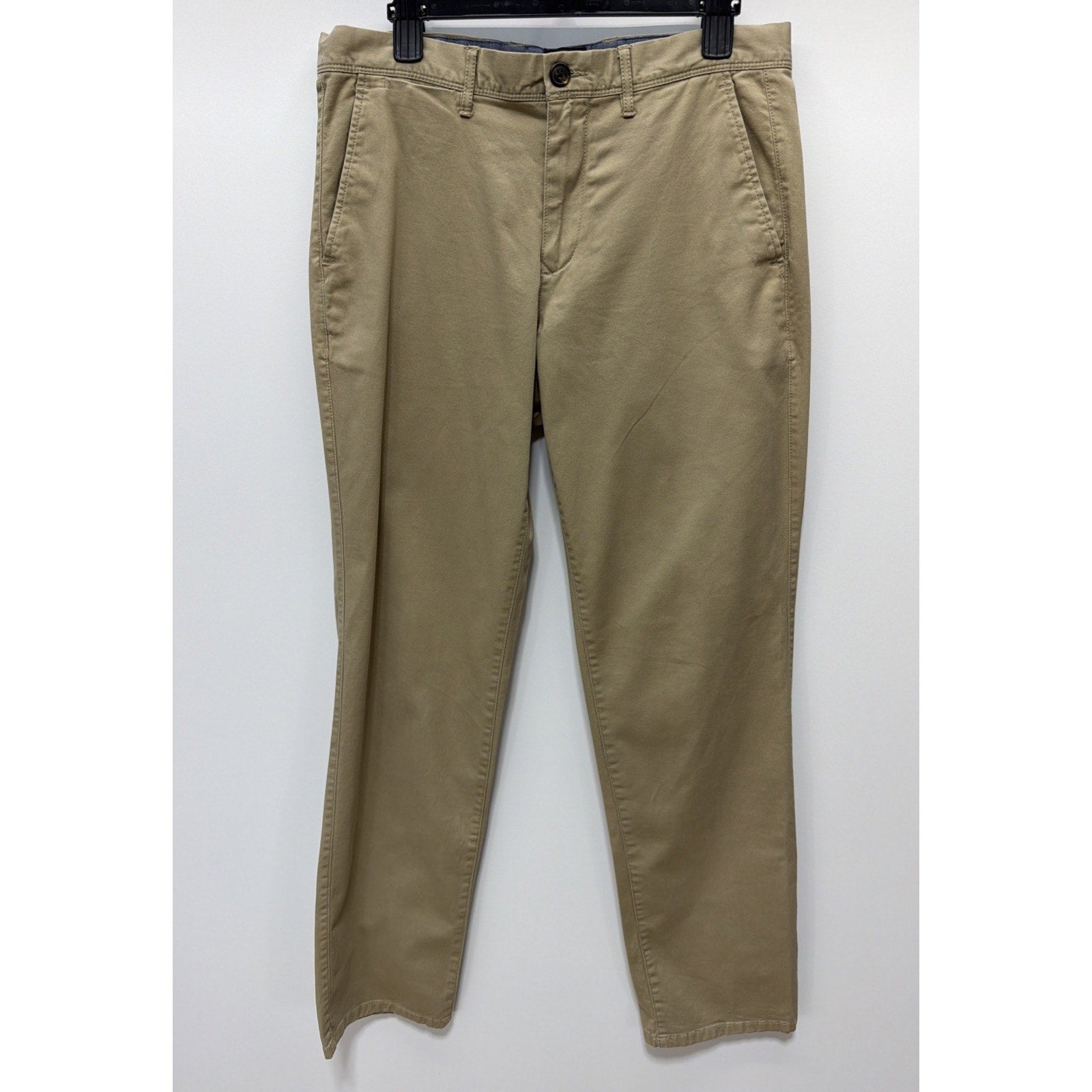 Gap Mens Stretch Straight Leg Classic Khaki Pants Khaki Size 32x34