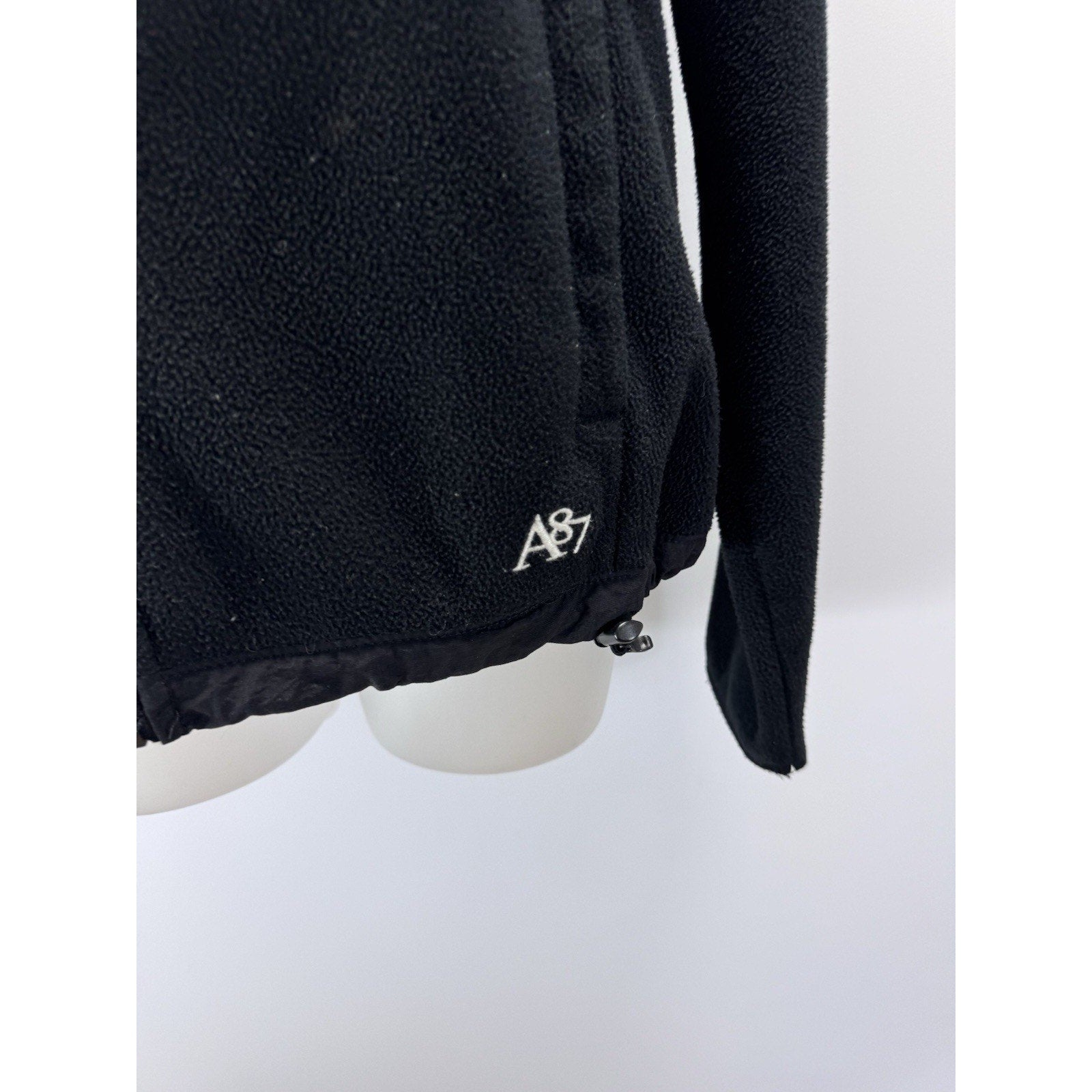 Aeropostale Black Fleece Full Zip Jacket Long Sleeve Women’s Size Medium