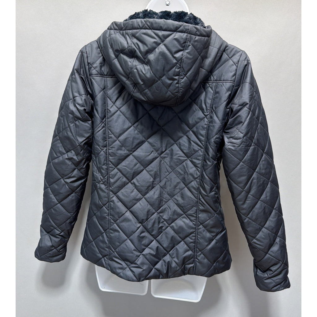 Columbia Copper Crest Quilted Hooded Super Soft Fleece-Lined Jacket - Black S