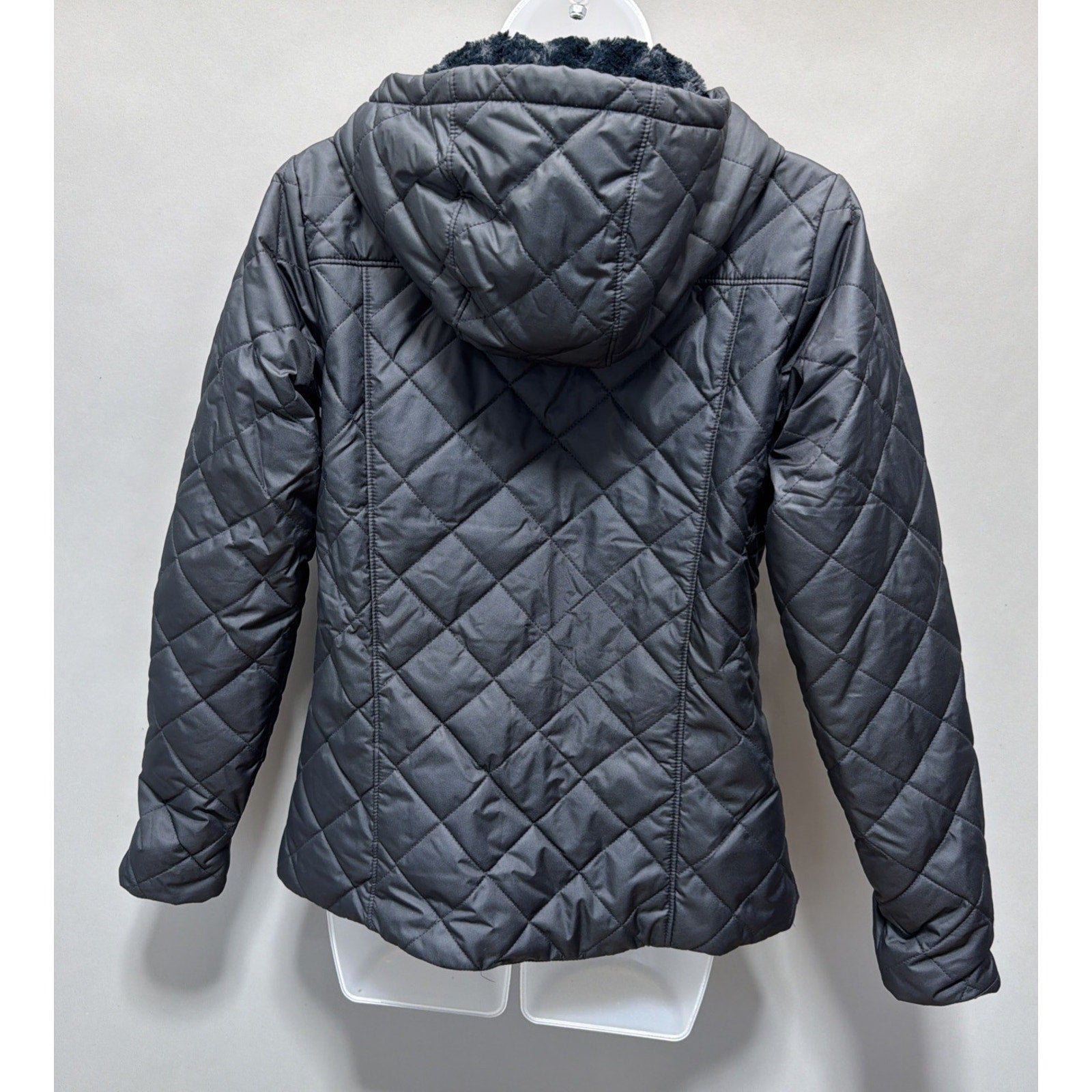 Columbia Copper Crest Quilted Hooded Super Soft Fleece-Lined Jacket - Black S