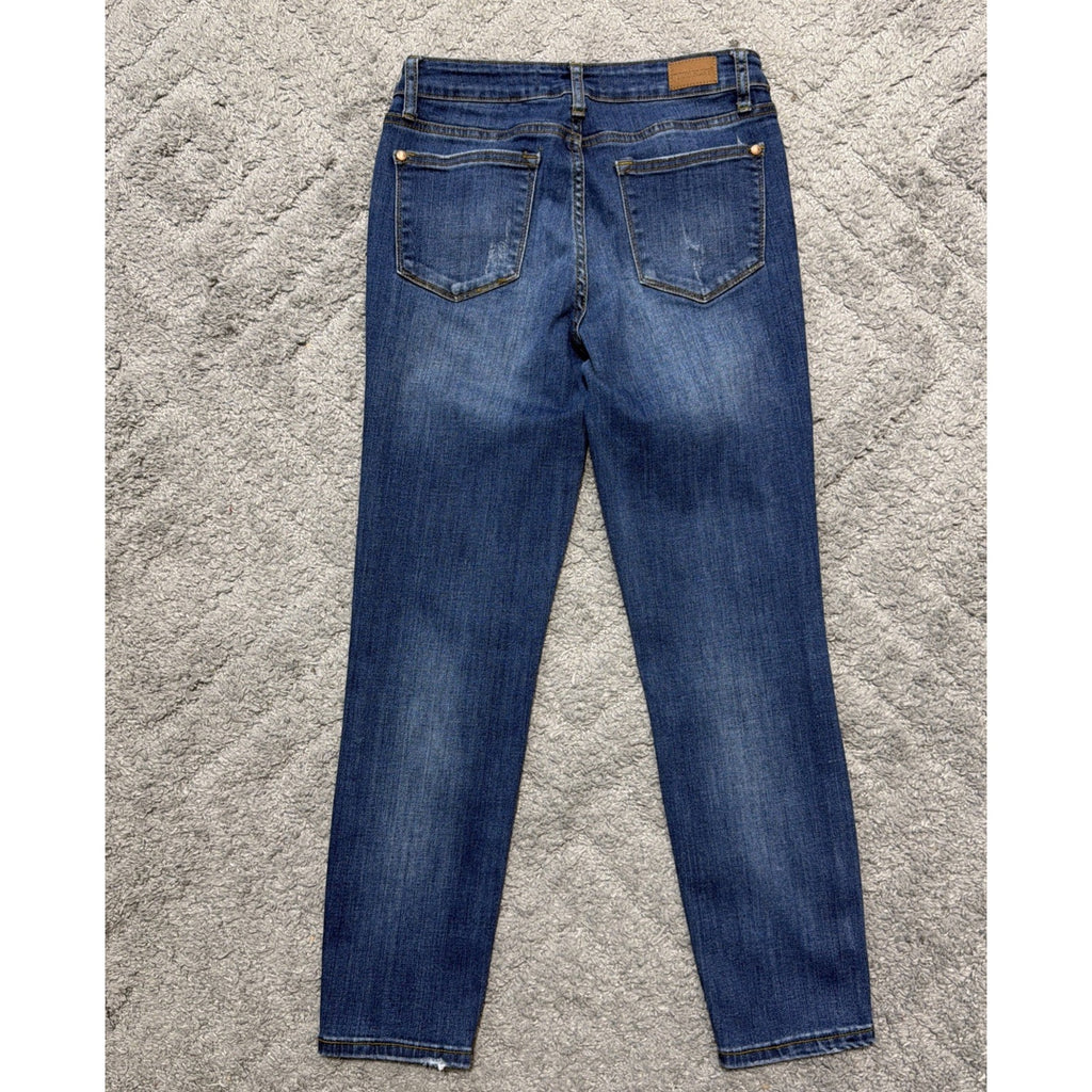 Judy Blue Jeans Womens 28 Relaxed Fit Stretch Denim Medium Wash Straight