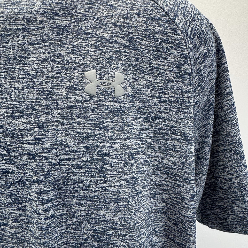 Under Armour The Tech Tee T-Shirt Blue Gray Heather Loose Men’s Size Medium