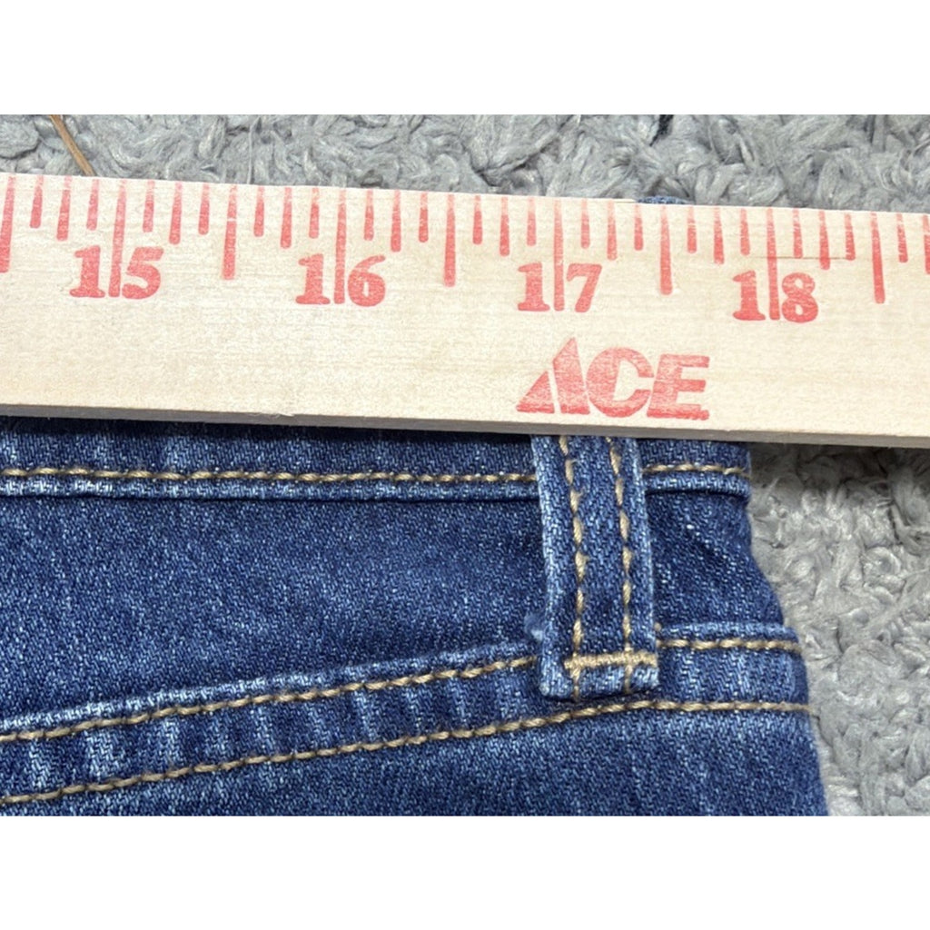 Womens Old Navy Mid-Rise Wow Boyfriend Ankle Blue Denim Jeans Cotton Blend 12