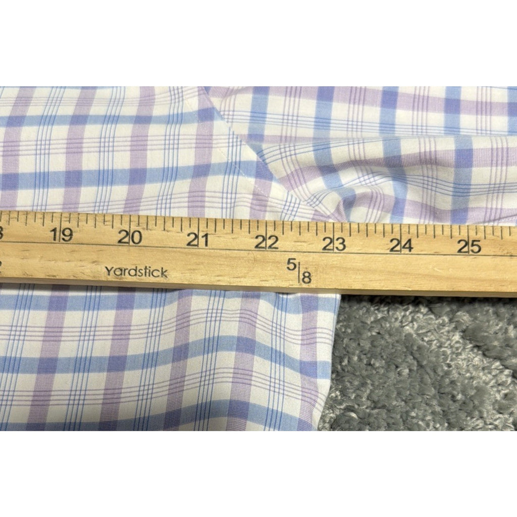 Banana Republic Non Iron Tailored Slim Fit Men's XL Plaid Button Shirt Preppy