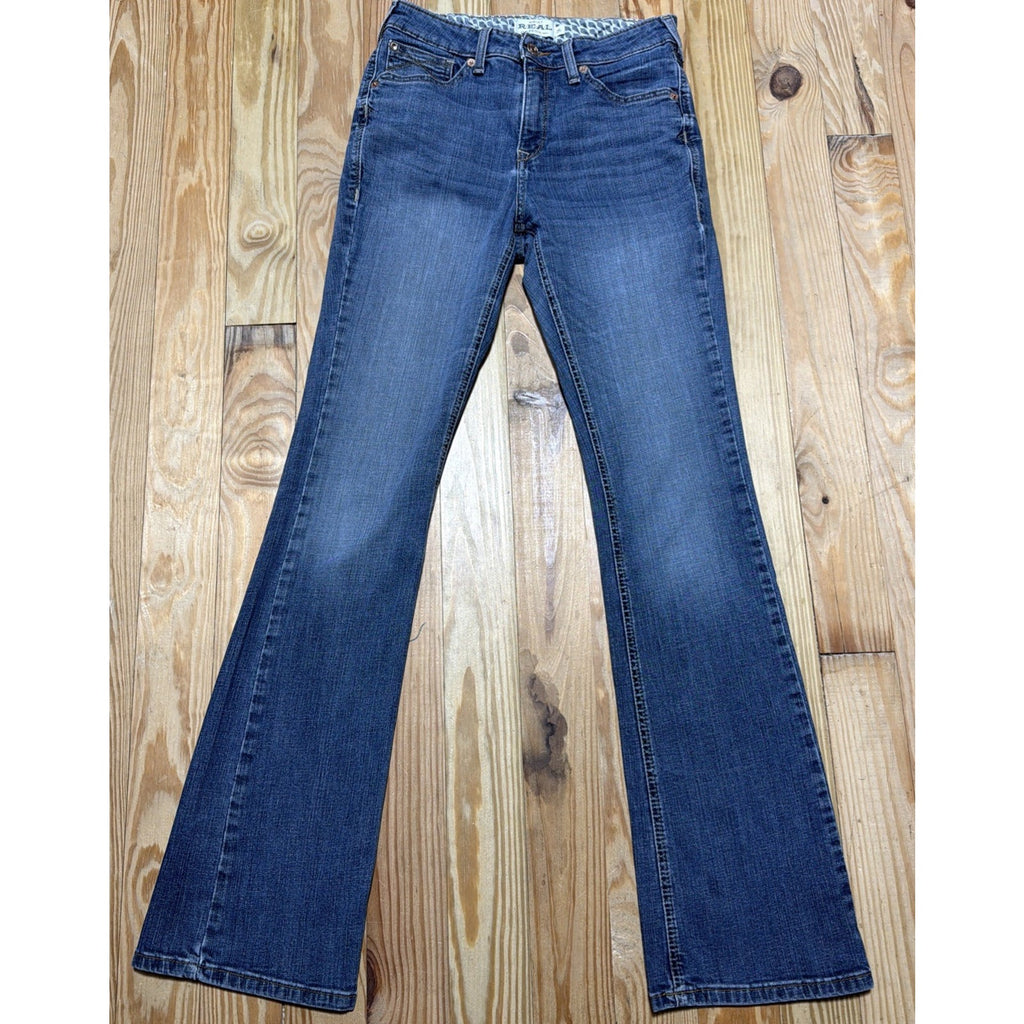 Ariat Real Denim Jeans Womens Size 29 Long High Rise Boot Blue 29x33 Stretch