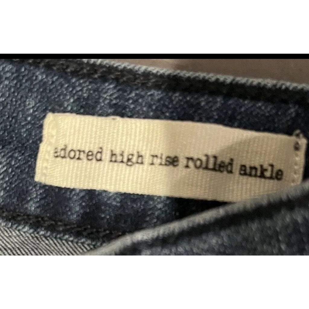 Jessica Simpson Adored High Rise Ankle Jeans- Medium Blue Color Size 27