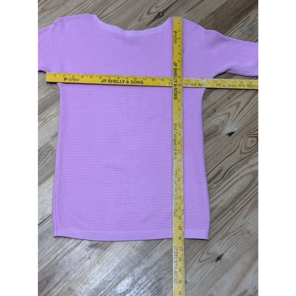 Talbots Light Pink Tunic Sweater Ribbed Knit Boat Neck Dolman Sleeve Women’s PS