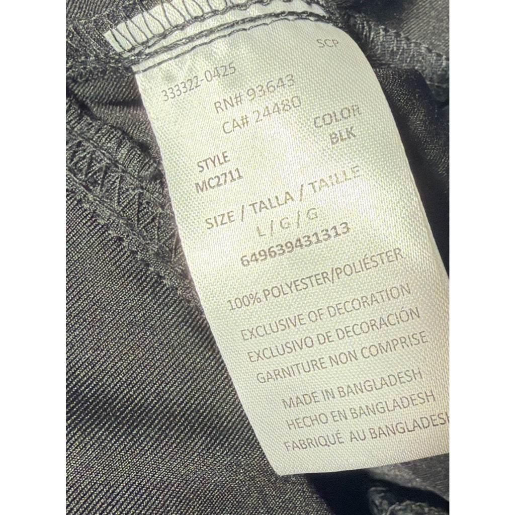 Med Couture Insight Cargo Jogger Scrub Pants Mens Size L Black Drawstring NWT