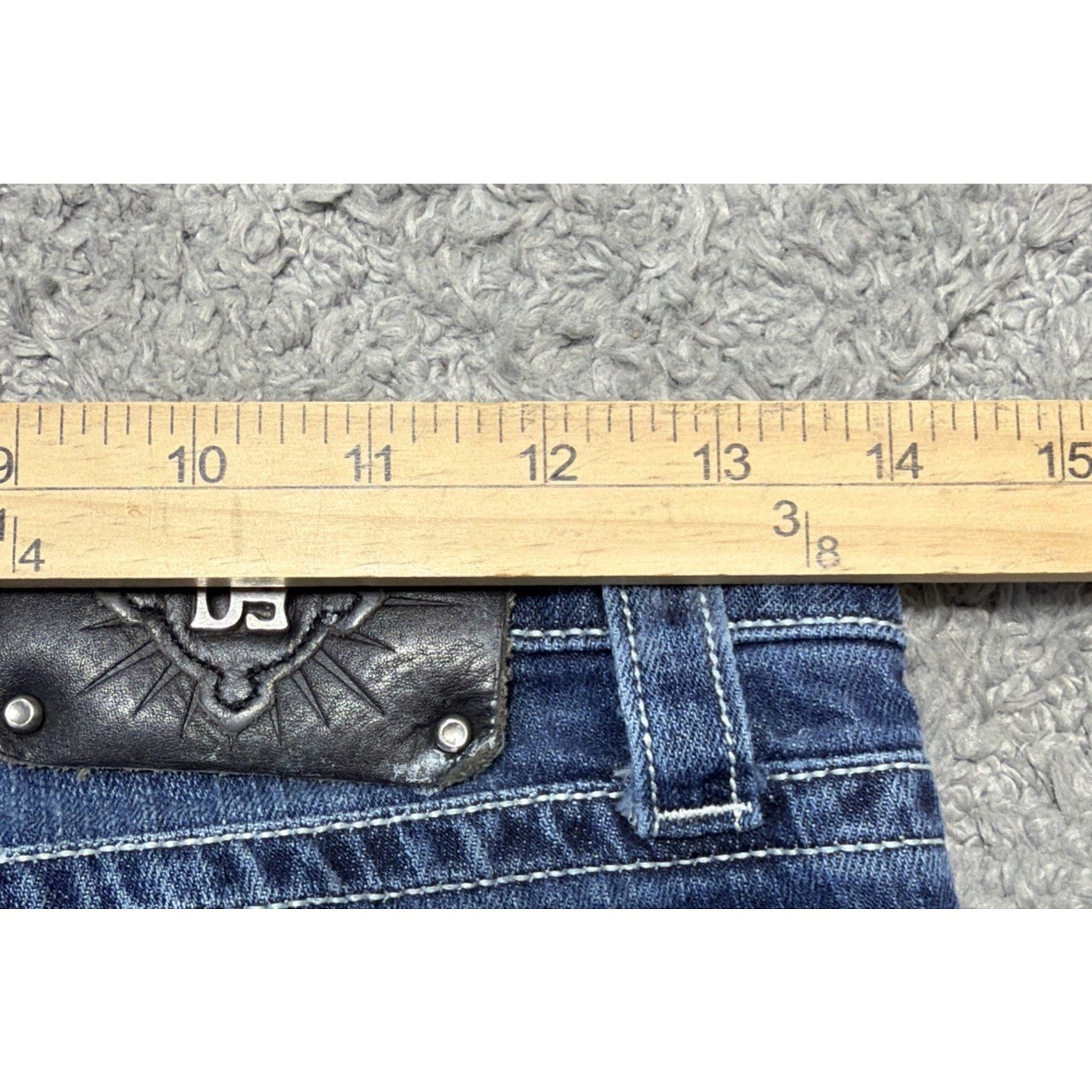 D9 District 9 Women's Blue Denim Turner Boot Cut Jeans 25x30 Western Workwear