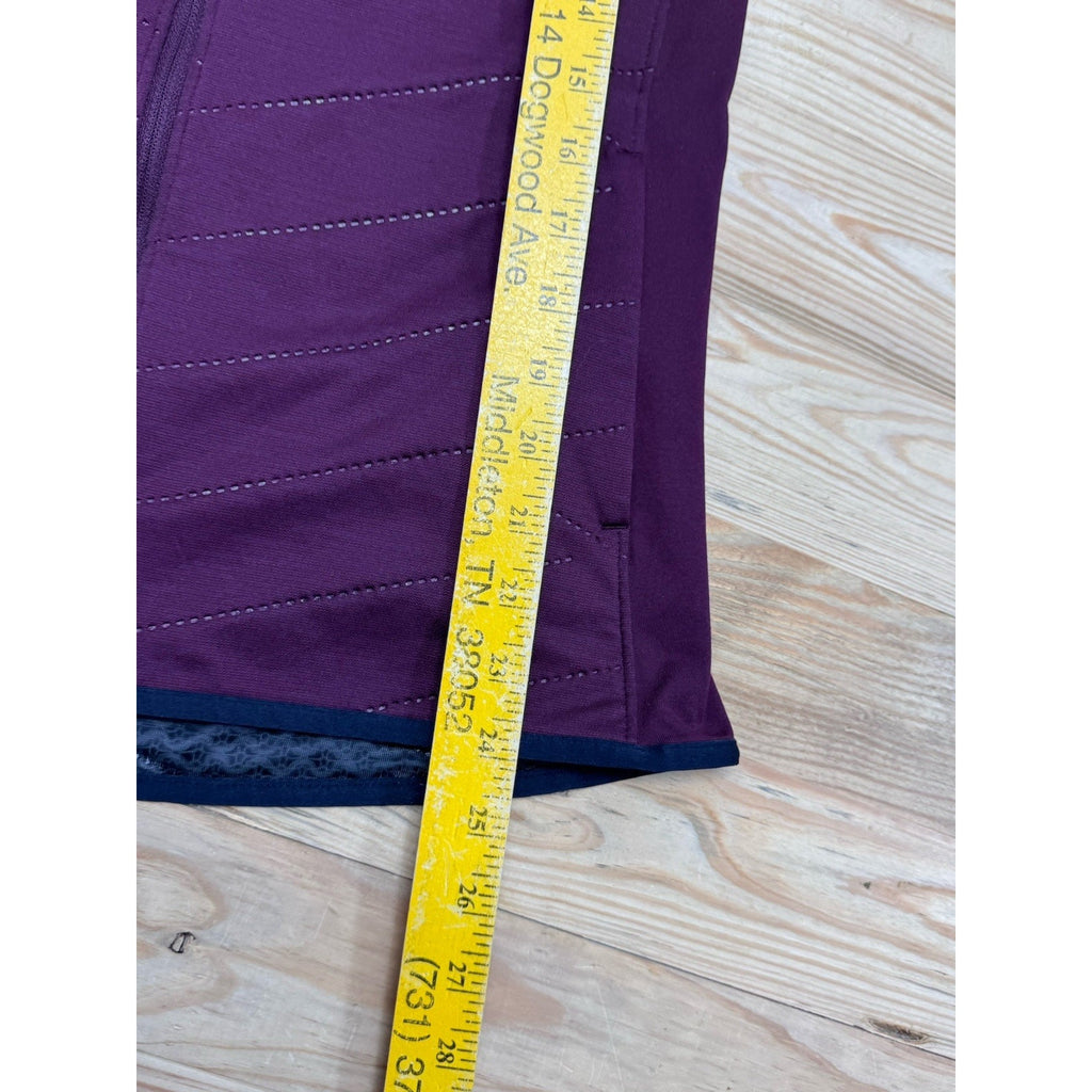 Under Armour Cold Gear Womens X-Small Semi Fitted Maroon Full Zip Vest EUC
