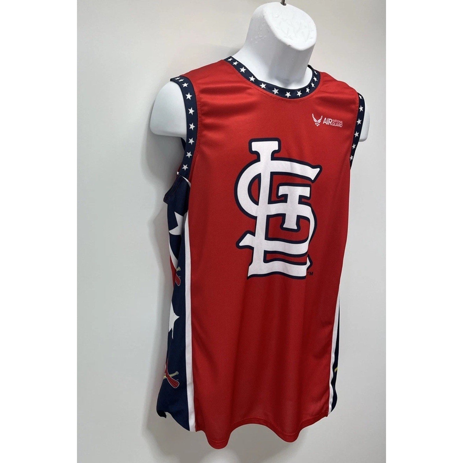 St. Louis Cardinals Adult Basketball Jersey Shirt Air National Guard Size XL