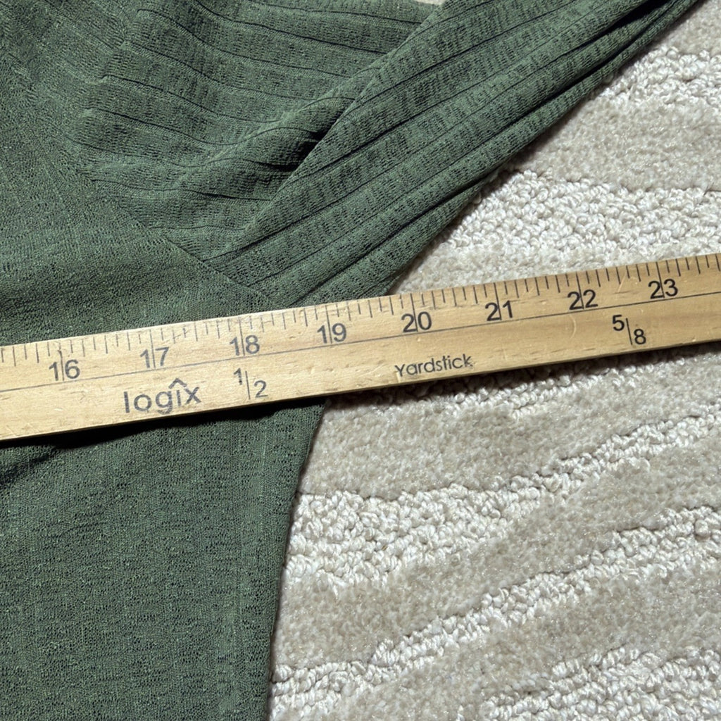 Cider Asymmetrical Long Sleeve Button Top Ribbed Size XL NWT