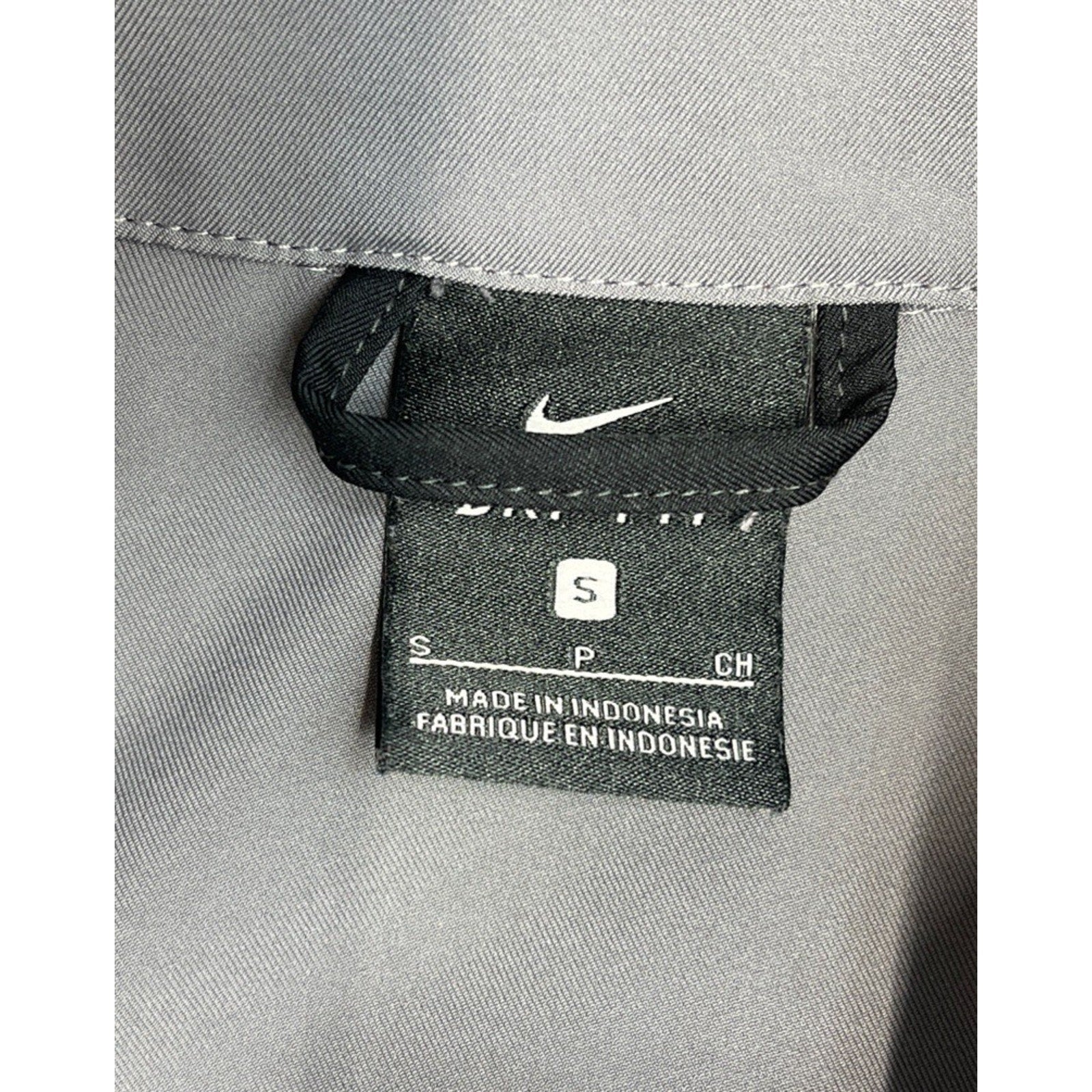Nike Totality Jacket Men's Small Gray Black Full Zip Dri Fit Track