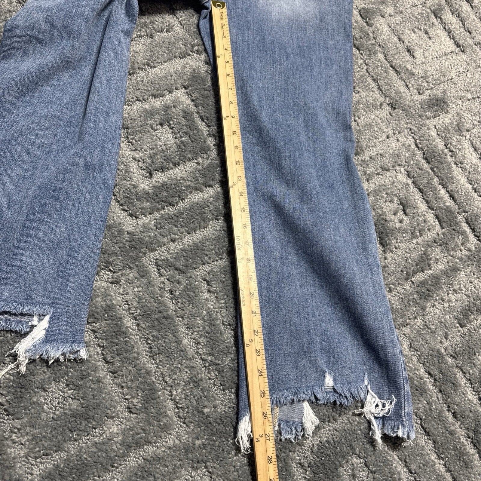 Risen LA Ashley jeans 15/32 Waist Distressed Wide Leg High Rise Women’s New