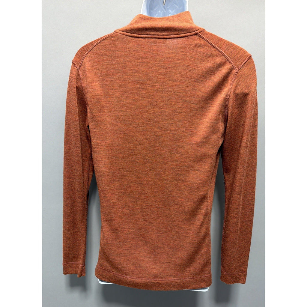 Smartwool 100% Merino Wool Base Layer Athleisure Warm Mock Neck Pullover M