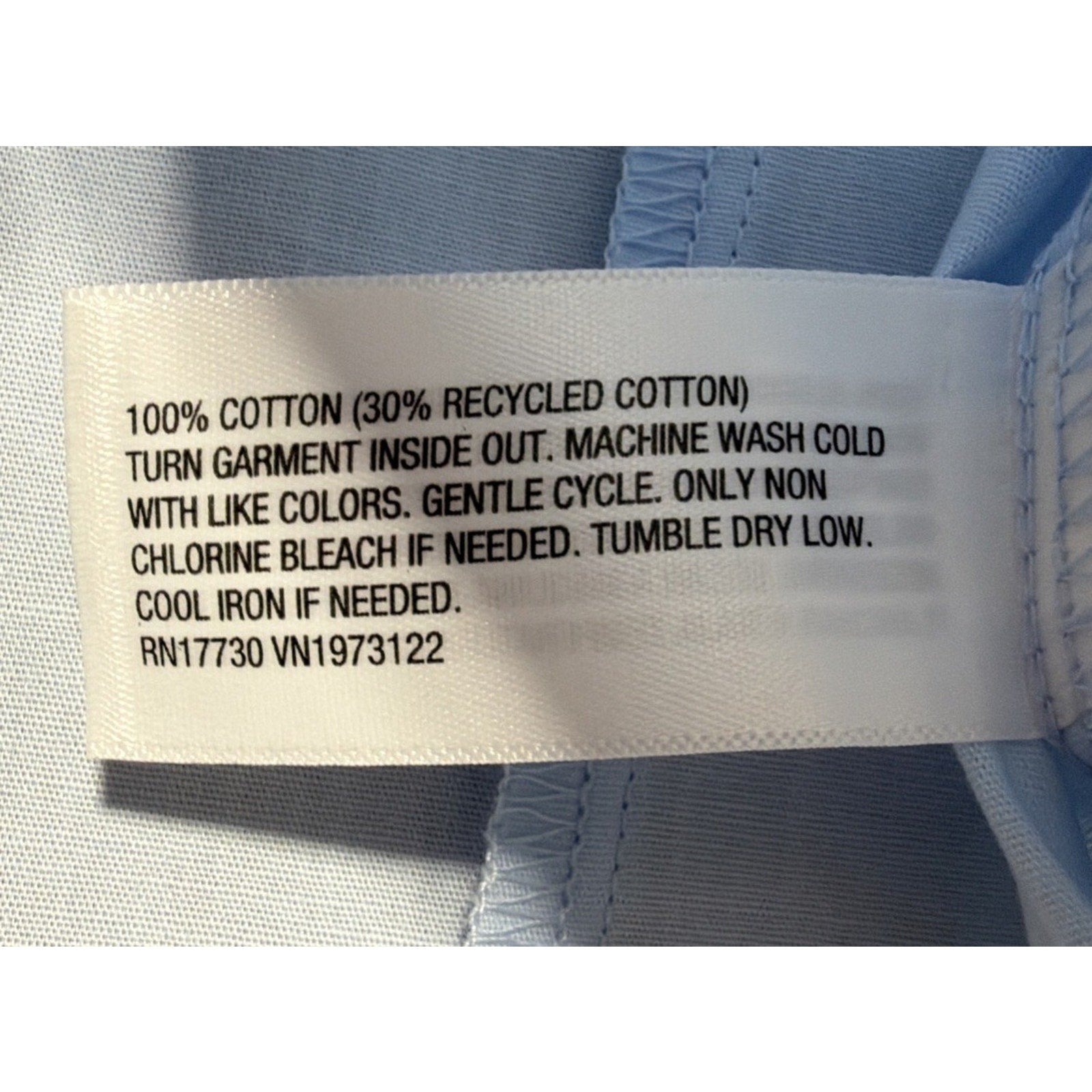 Wild Fable Women’s Blouse Long Sleeved Butt Down Bows Cropped Blue NWT Size L