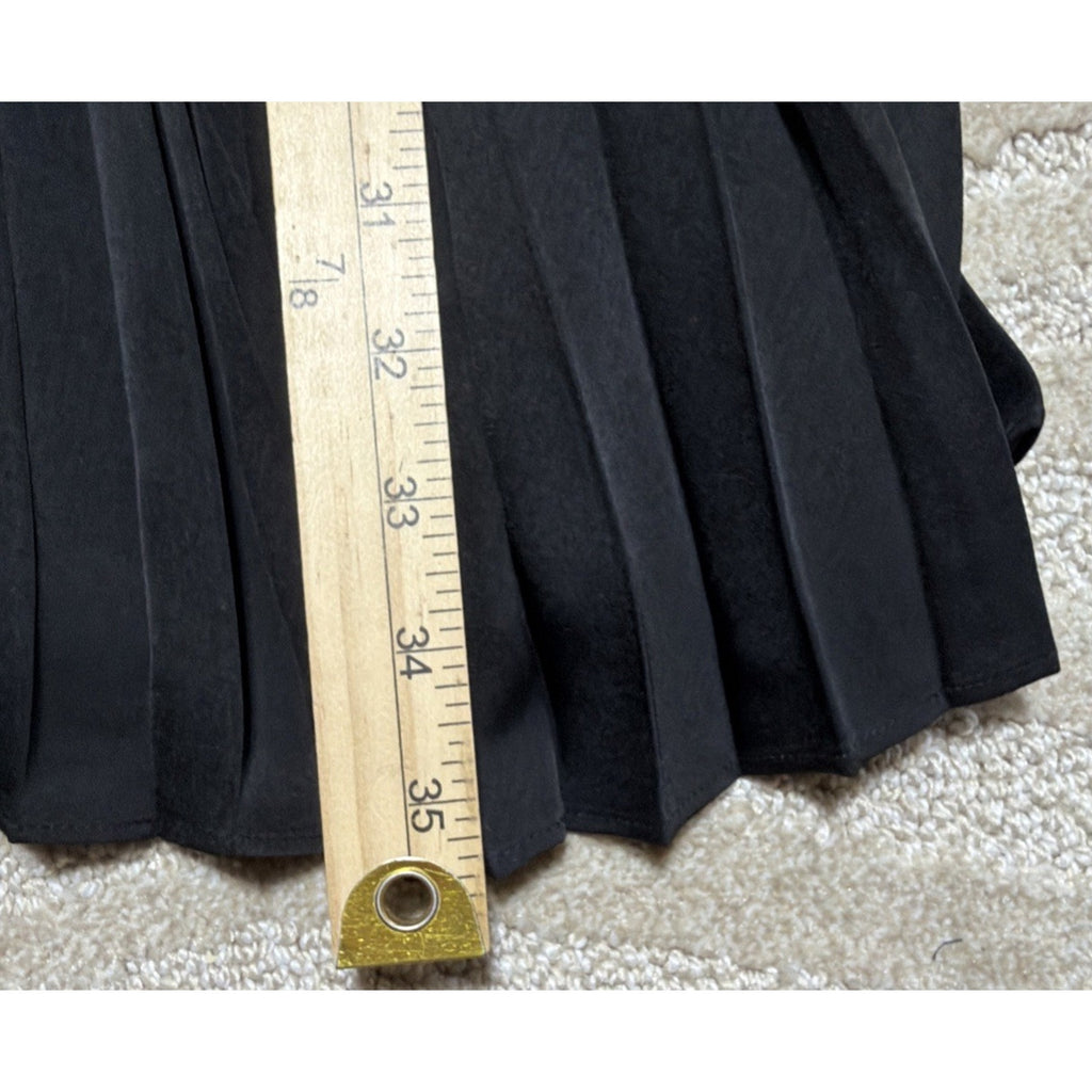 New Express Black V-neck Pleated Lined Mini Dress Size L NWT 88$ Msrp