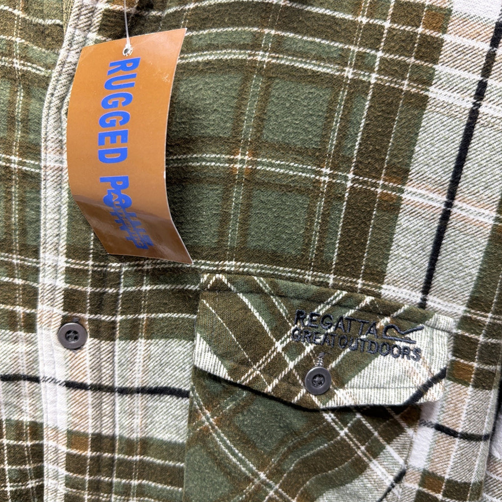Regatta Outdoors Rugged Point Sherpa Lined Mens LS Button Up Shacket XL NWT