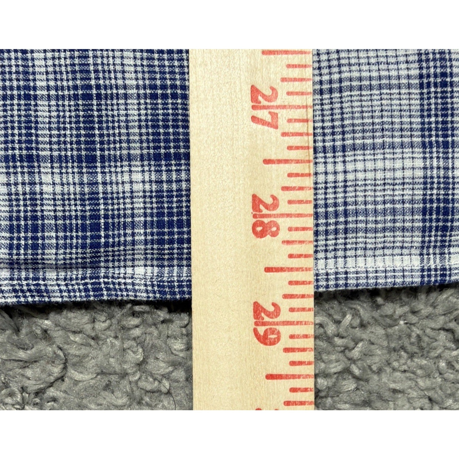 Banana Republic Mens Slim Fit Blue Plaid Short Sleeve Shirt Lightweight L Beach