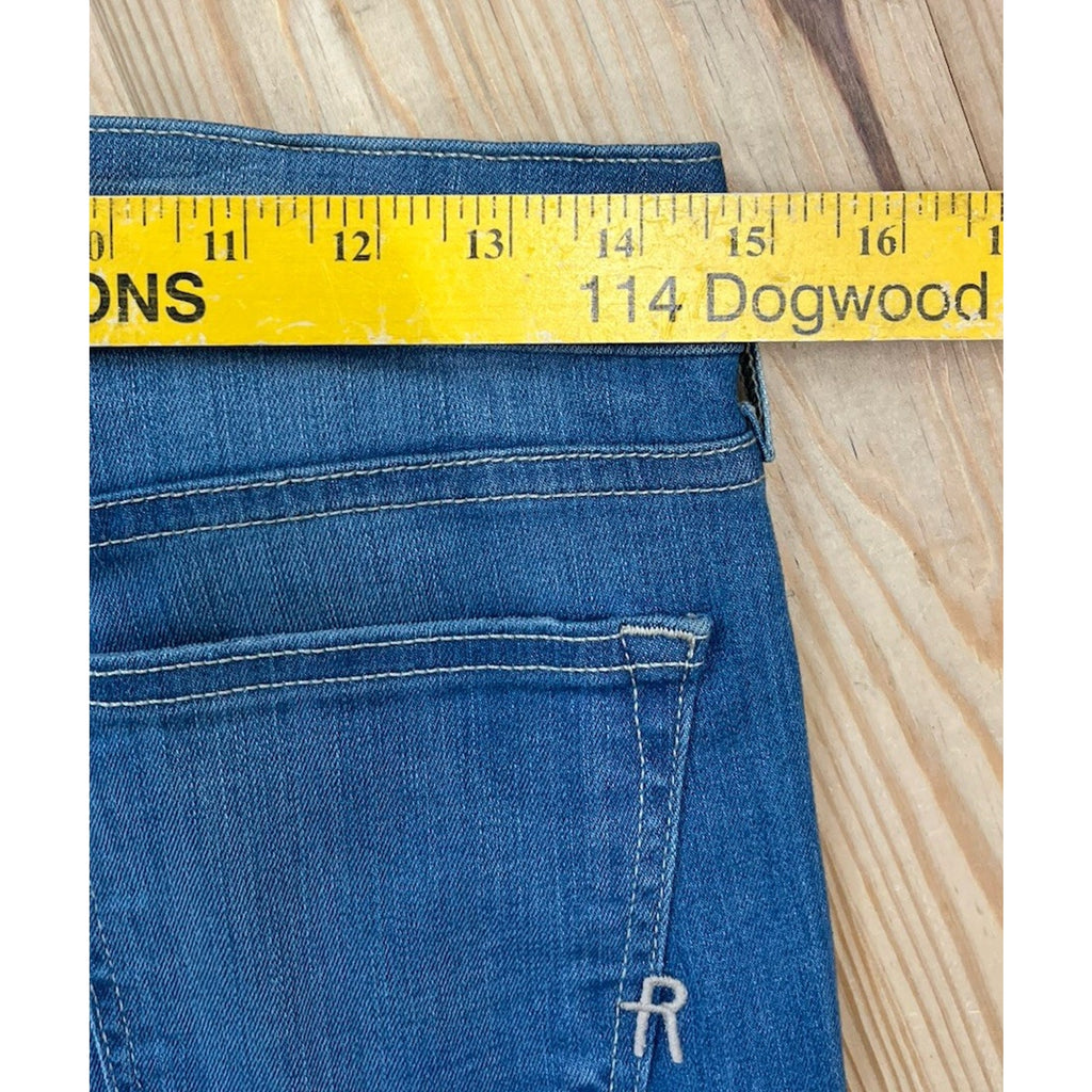 Rich and Skinny Napoli Skinny Crop Blue Jeans Size 26 Msrp 150$