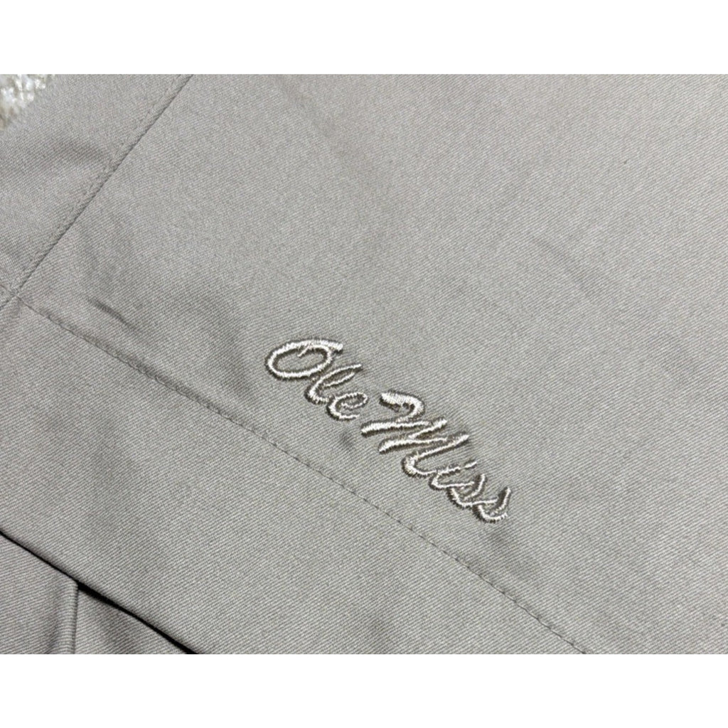 Ole Miss Rebels Nike NCAA Team Shorts Womens 10 Beige Flat Front Chino EUC