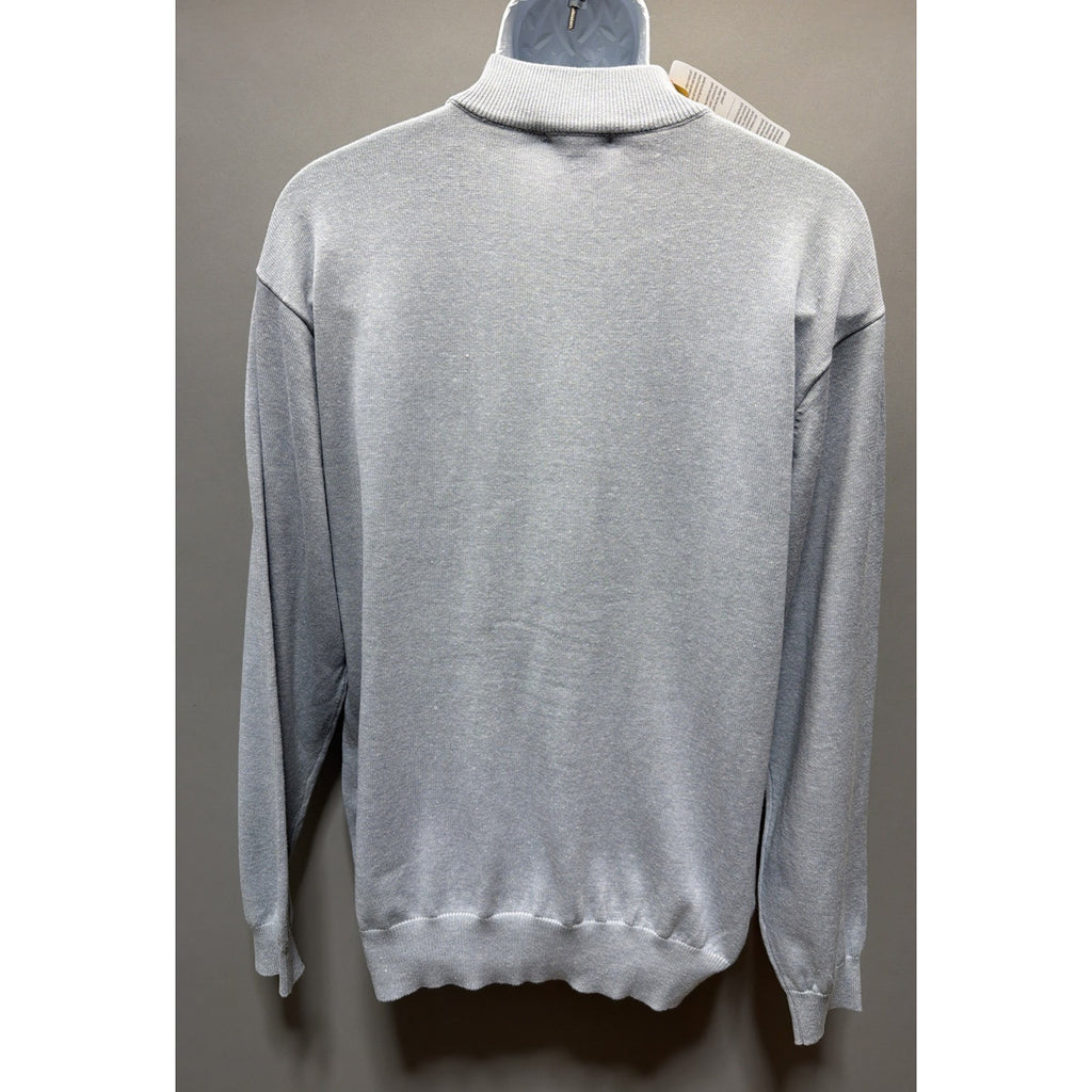 INSERCH ACRYLIC LIMITED EDITION MOCK NECK SWEATER MENS XL GREY NEW PREPPY CASUAL