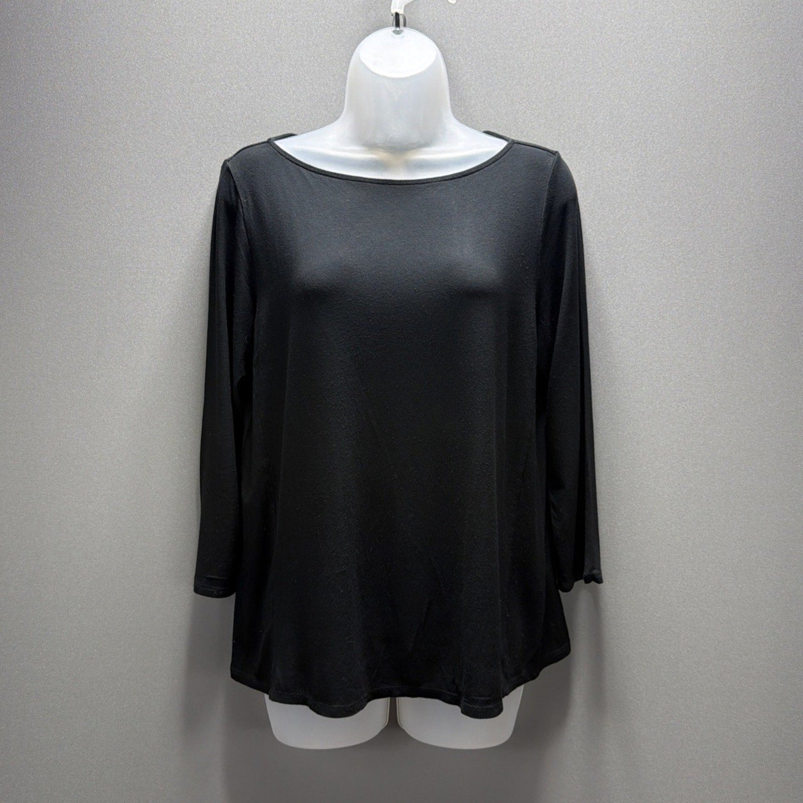 J.Jill Wearever Collection Top Stretchy Draped Back Long Sleeve Size Small